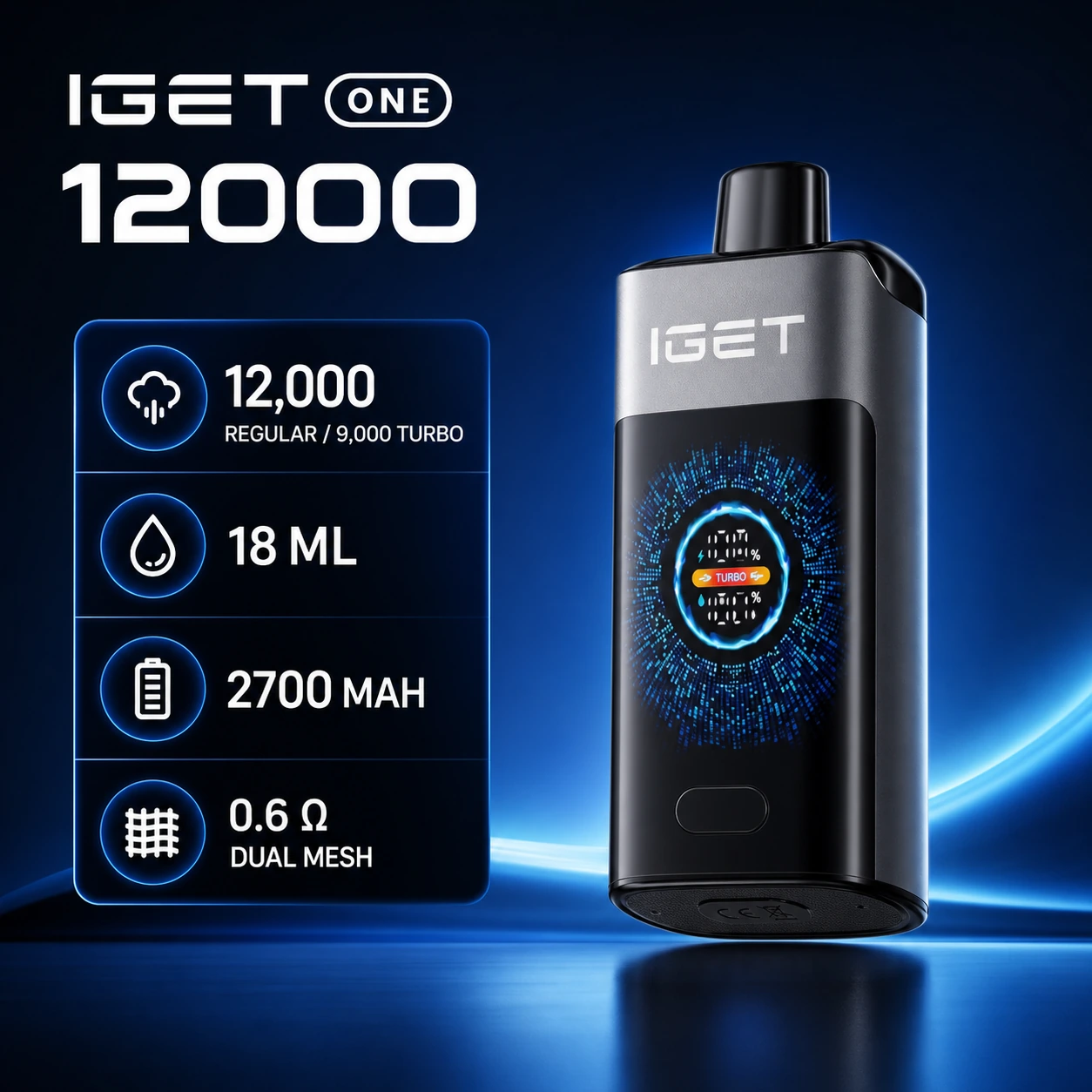 IGET ONE 12000 product information